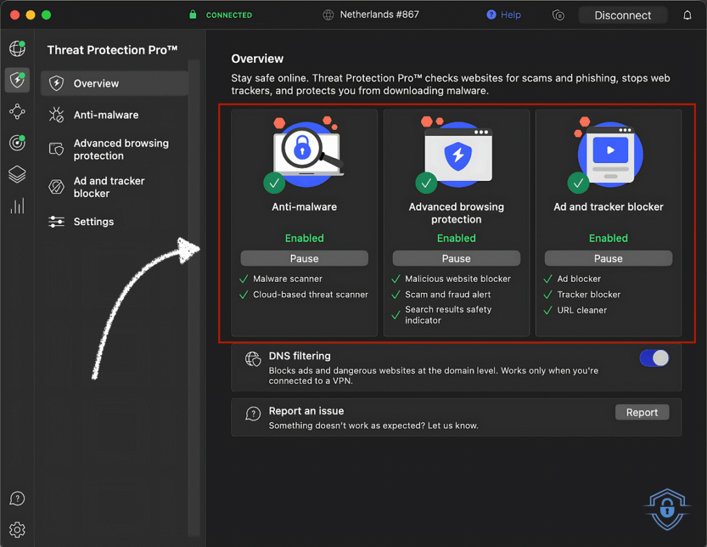 NordVPN Anti Malware, Advanced browsing and Ad and Tracker Blocker 