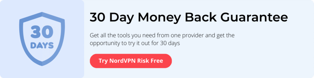 NordVPN 30 days risk free trial